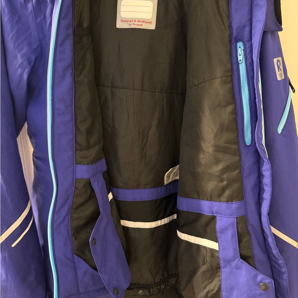 Blue-violet Reima Tec Ski Jacket, boy/girl 13-14 Years - Picture 4 of 10